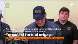 Fenomene meteo periculoase în SUA! Tornadele au curmat zeci de vieţi în ultimele 48 de ore!
