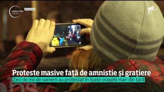 Protest masiv anti-amnistie şi graţiere, în toată ţară