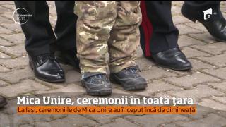 Mica Unire a fost sărbătorită în toată ţara, chiar şi pepârtie
