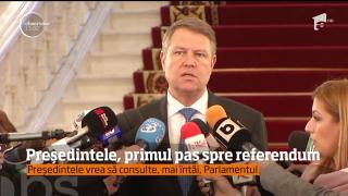 Preşedintele Klaus Iohannis a iniţiat procedurile de organizare a referendumului pentru legea grațierii