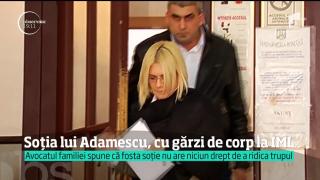 Soția lui Dan Adamescu, cu gărzi de corp la IML, dar nu a putut ridica trupul fostului afacerist