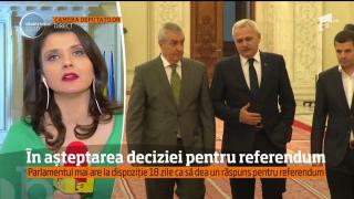 Referendumul propus de preşedintele Iohannis îşi aşteaptă data în care va fi votat în plenul Parlamentului (VIDEO)