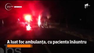 Clipe de tensiune în ambulanţă. O salvare a luat foc în drum spre spitalul din Vaslui. Înăuntru era şi o pacientă, dar echipajul a reuşit să o salveze