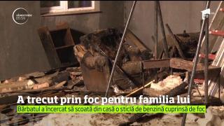 A trecut prin foc pentru familia sa! Un botoşănean a reuşit să-şi salveze rudele dintr-un incendiu
