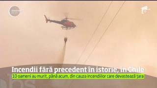 Incendii devastatoare în Chile