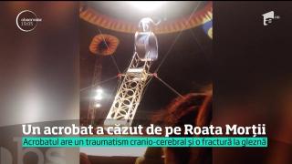 DRAMA DE LA CIRCUL GLOBUS: Acrobatul care a căzut de la 8 metri e unul dintre cei mai experimentați din România. Făcea Roata Morții de 40 de ani (VIDEO)
