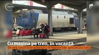 CFR va introduce vagoane speciale care pot transporta mașini