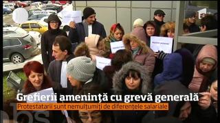 Grefierii din toată ţara, în stradă! Ei amenință cu greva generală