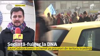 Laura Codruța Kovesi i-a chemat pe procurorii din teritoriu la ședință şi a criticat Ordonanţa dată marţi seara de Guvern