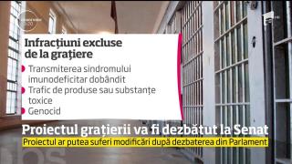 Proiectul grațierii va fi dezbătut la Senat, într-o formă modificată. Ce NOUTĂŢI sunt!