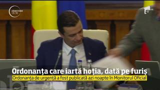 Ordonanța care iartă hoţia, dată pe FURIŞ