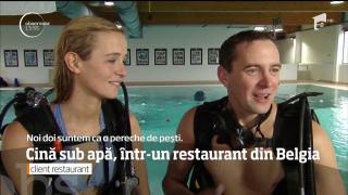 Cina sub apă, într-un restaurant din Belgia