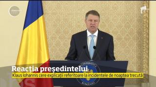 Klaus Iohannis a cerut explicații Ministerului de Interne, după protestele de miercuri seara