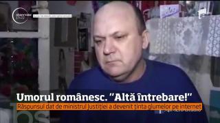 Răspunsul dat de ministrul Justiţiei a devenit ţinta glumelor pe internet: altă întrebare
