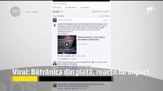 EMOŢIONANT! MESAJUL unei bătrâne din Piaţa Victoriei, preluat şi de presa internaţională