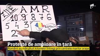 România, ÎN STRADĂ! Sute de mii de români au ieșit la proteste pentru a patra seară consecutiv