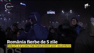 România fierbe de cinci zile. Filmul evenimentelor