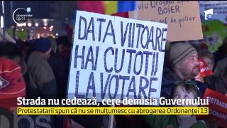 Strada nu cedează, cere demisia Guvernului. Protestele din Piaţa Victoriei continuă