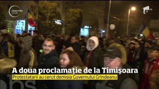 A doua proclamație de la Timișoara! Ce vor protestatarii