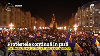 Proteste în ţară. Peste 250.000 de români au ieşit din nou în stradă
