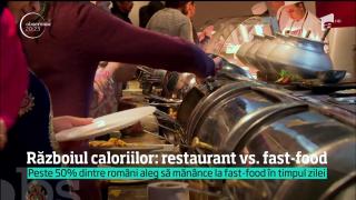 Războiul caloriilor: restaurant vs. fast-food