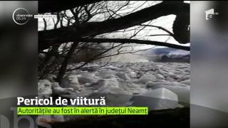 Pericol de viitură pe râul Bistriţa. 14 persoane au fost evacuate preventiv