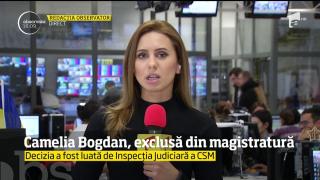 Judecătoarea Camelia Bogdan a fost exclusă din magistratură