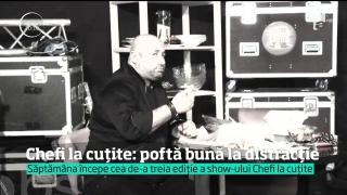 Cei trei chefi îşi astâmpără foamea cu un parizer cu muştar, rupt cu mâna
