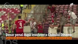 Dosar penal după insolvența Clubui Dinamo (VIDEO)