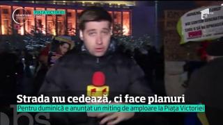 Strada nu renunţă! Pentru a 11 a zi consecutiv Piaţa Victoriei rămâne locul unde se strigă toate nemulţumirile la adresa guvernanţilor