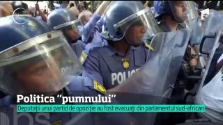 Corupţia a încins spiritele în Africa de Sud. Atât de tare, încât deputaţii s-au luat la bătaie chiar în Parlament