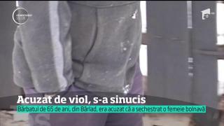 SFÂRȘIT TERIBIL: Un bărbat acuzat că a violat şi sechestrat timp de 11 ZILE o femeie din Vaslui s-a sinucis (VIDEO)