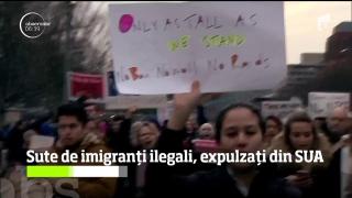 Sute de imigranți ilegali, expulzați din SUA. Majoritatea celor reţinuţi au cazier judiciar