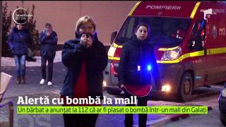 PANICĂ la un mall din Galaţi. Un bărbat a spus că a a plasat o bombă în clădire. Sute de oameni au fost evacuaţi