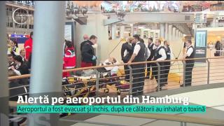 Alertă pe aeroportul din Hamburg! 50 de pasageri au suferit arsuri ale căilor respiratorii