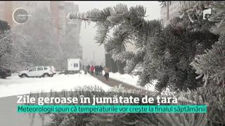 Gerul a pus din nou stăpânire pe ţară, cu numai două săptămâni înainte de venirea primăverii!