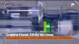 Gripa face tot mai multe victime! 20 de persoane au murit până acum după îmbolnăvire, majoritatea femei
