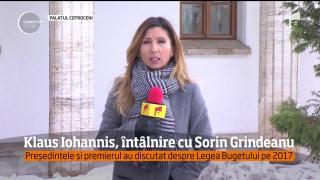 Legea Bugetului pe 2017, discutată la Palatul Cotroceni. Preşedintele Iohannis s-a declarat "îngrijorat" (VIDEO)