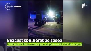Biciclist, lovit mortal pe o şosea din Constanţa. Şoferul maşinii l-a văzut prea târziu (VIDEO)