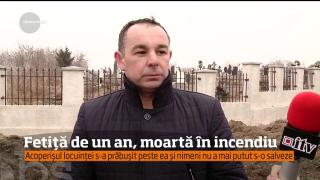 Tragedie într-o familie din Satu Mare! O fetiță de un an a murit carbonizată, după ce casa a luat foc