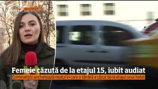 Femeie căzută de la etajul 15, iubit audiat. Criminaliștii anchetează modul în care a căzut tânăra (VIDEO)