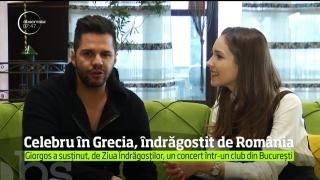Celebrul artist grec Giorgos Tsalikis, îndrăgostit de România. Aici şi-a început cariera muzicală