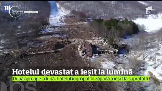 Hotelul acoperit de zăpadă în urma avalanşei din Italia, a ieşit la lumină (VIDEO)