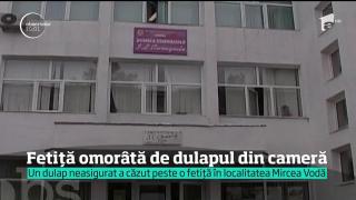 O fetiţă de un an şi jumătate din Constanţa a murit, după ce un dulap neasigurat a căzut peste ea