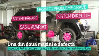 STATISTICĂ ALARMANTĂ: Una din două maşini care circulă prin România are cel puţin o defecţiune!