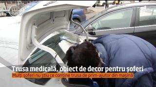 Trusa medicală, obiect de decor pentru șoferi. Mulţi habar nu au ce conţine