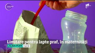 Nou-născuţii nu vor mai primi lapte praf în maternitate, dacă mama poate alăpta