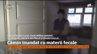 Neglijenţă plătită cu vârf şi îndesat: Căminul de asistaţi social din Suceava, inundat cu materii fecale