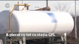 Pericol de EXPLOZIE, la Sibiu! Un şofer a plecat cu tot cu stația GPL (VIDEO)