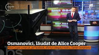 Daniel Osmanovici, lăudat de legendarul Alice Cooper (VIDEO)